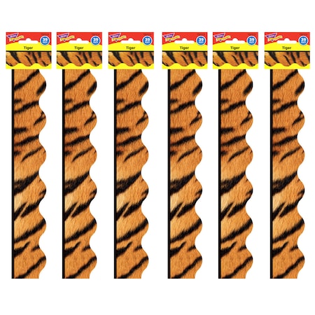 Trend Enterprises Tiger Terrific Trimmers, 39 Feet/Pack, PK6 T92310